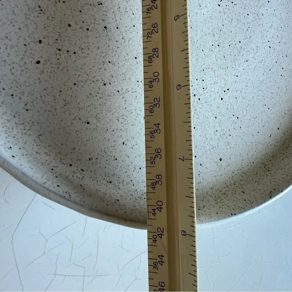 Sango stoneware plate with a speckled glaze. speckled design rustic, farmhouse